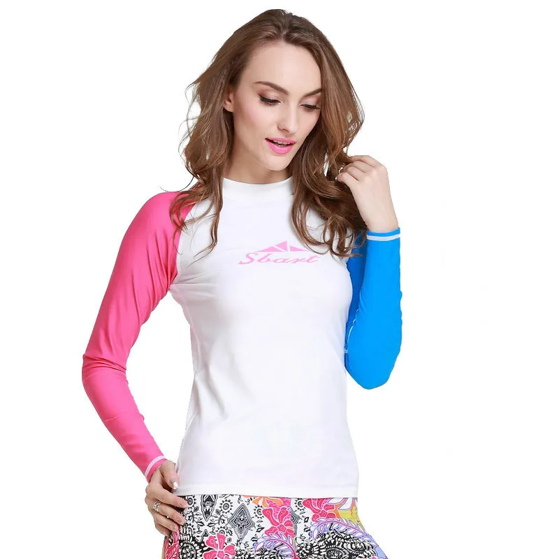 SBART Upf50+ Rash Guard Топы женские с длинным рукавом дрейфующий купальный костюм бренды Дайвинг рубашка для серфинга подводное плавание Плавание ming