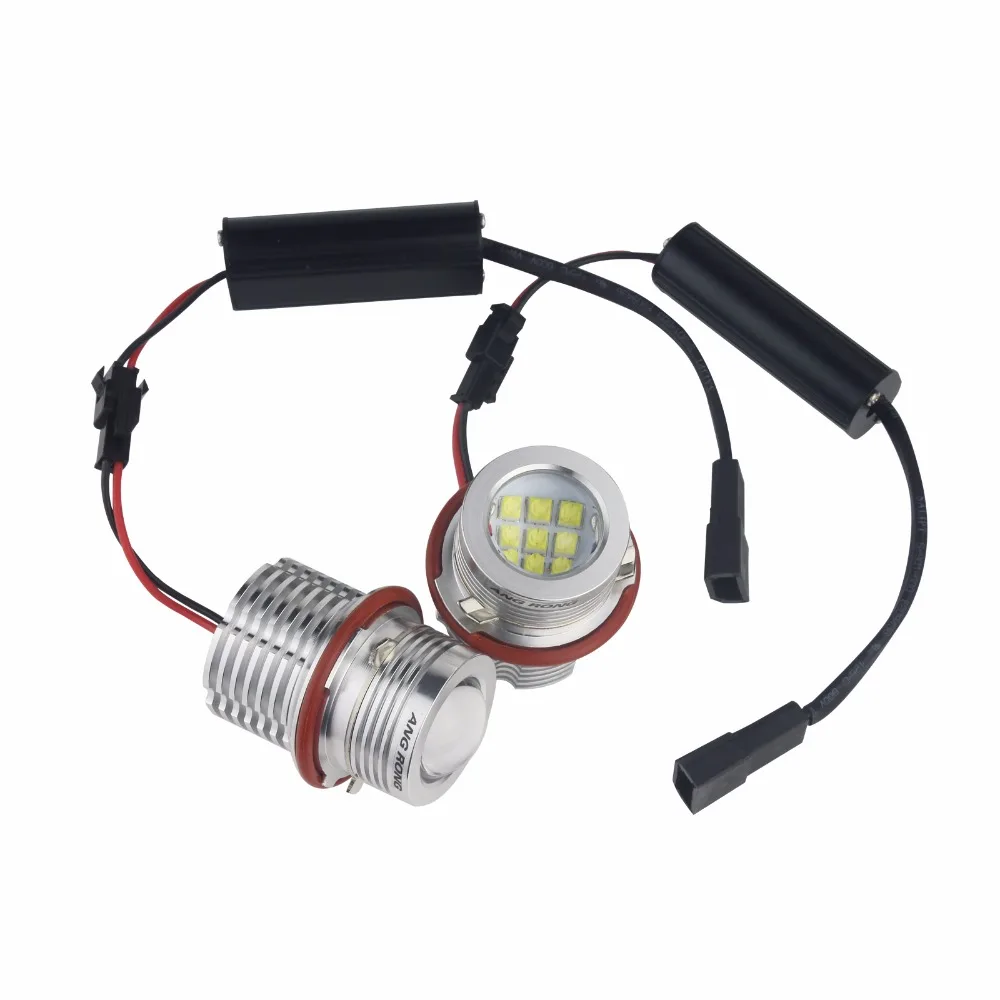 ANGRONG 2x Светодиодная лампа Angel Eye Halo 90 Вт для BMW E39 E60 E61 E87 E53 E63 E65 E83 X3 5 series M5 (CA291)|led angel