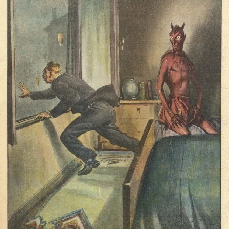 Scary Demon Statue Poster Print By Mary Evans Picture Library (24 X 36)