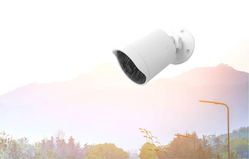 Câmera de Segurança à Prova yi ao ar ip sem Fio Livre Dwireless Água Resolução Visão Noturna Sistema Vigilância Segurança Nuvem Cam Cctv Wifi 1080p 4 outdoor security camera