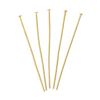

8SEASONS Copper Head Pins Gold color 5cm long,0.8mm ( 20 gauge,) 500 PCs Hot new