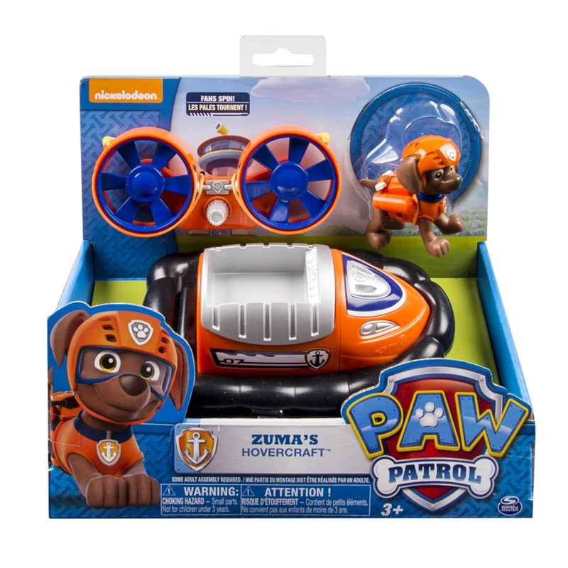 

Original Nickelodeon Paw Patrol Zuma's Hovercraft Spin Master Pup Rescue Vehicle Toy Set Anime Action Figure Toys Kid Gifts