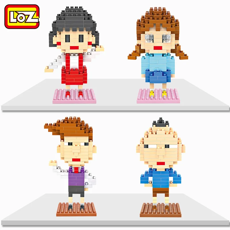 Koop LOZ NanoBlocks 3D Cartoon Leuke Diamond Bouwstenen Bricks Chibi Maruko Comics Leren Actiefiguren DIY Kinderen Speelgoed Gift
