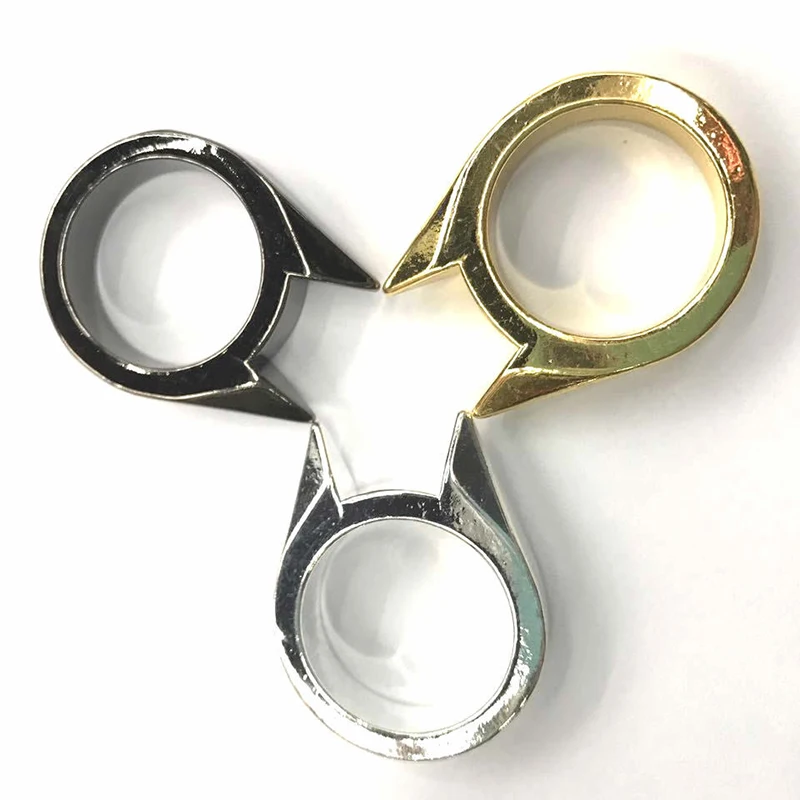1Pcs Self-Defense Ring Women Portable Finger Weapons Safety Survival Anti-wolf Ring Finger Defense Tool Unisex Protect Outdoor