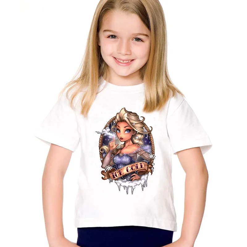 

TEEHEART Boys/girls's Modal T-shirt Princess Printed 18M-10T Summer Children Summer Clothing TA448