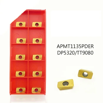 

10pcs carbide inserts APMT1135PDER APMT604 DP5320 Cutting tools for lathe Mill cnc milling cutter
