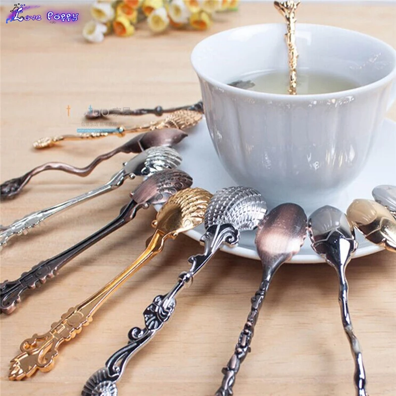 Chic Vintage Ice Cream Tea Coffee Spoon Small Condiment
