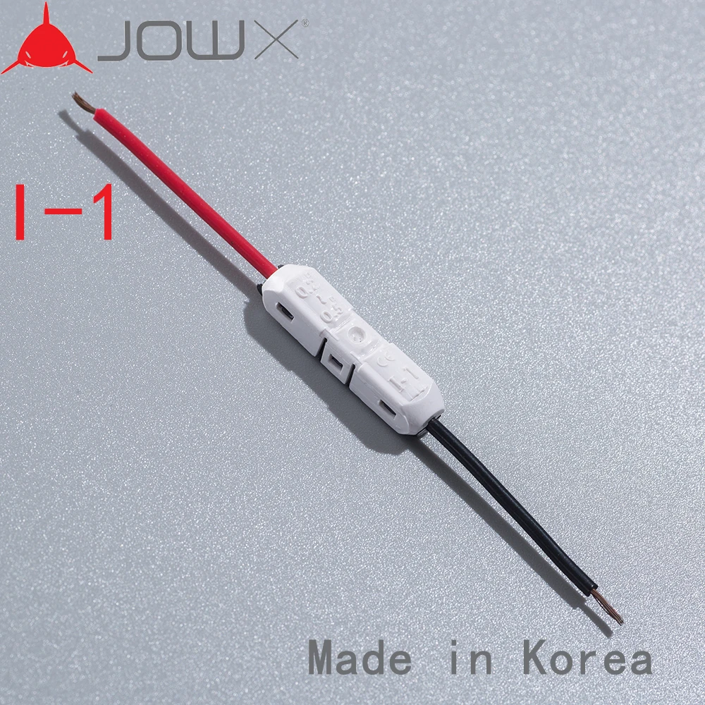 

100pcs I Shape Quick Splice Wire Wiring Connector for 1 Pin 23-20AWG 0.3-0.5mm2 LED Strip Cable Crimp Terminal Blocks Car Audio