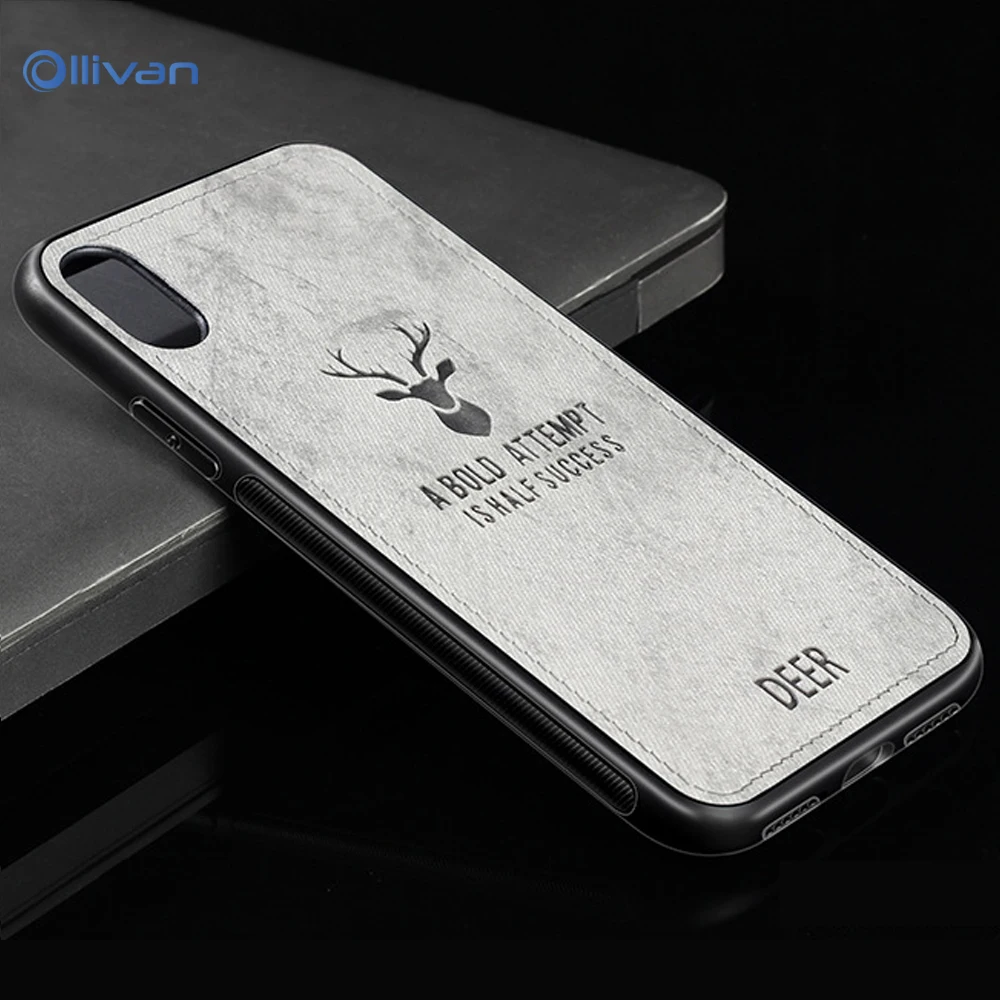 OLLIVAN Christmas Deer Cases for Huawei P20 Pro P 20 Lite P10 Pro P 10 Pro Case FashionCloth Elk Cover Phone Accessories Coque