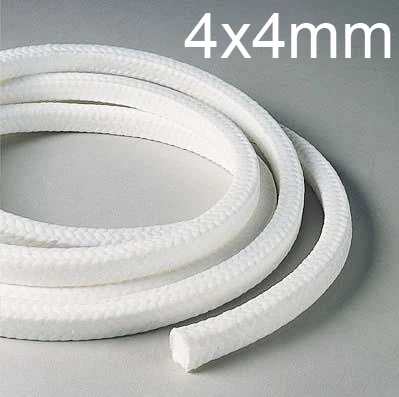 New 4x4mm PTFE braided Compression Packing,acrylic fiber packing ptfe  Filled Gland rope F4 Gland Packing,Pump, valve seal - AliExpress