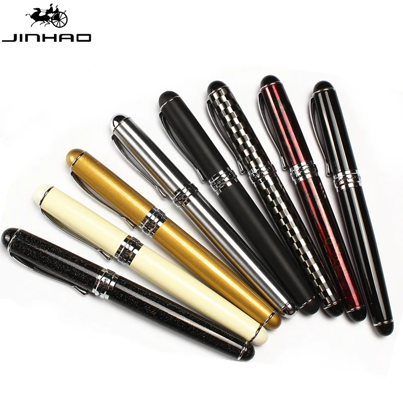 Ручка перьевая лакированная с серебристой отделкой 15 цветов|jinhao x750|jinhao 15fountain pen