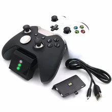 RISE JYS для Xbox One/Xbox One S X двойной контроллер зарядная док-станция зарядное устройство+ 2x аккумулятор