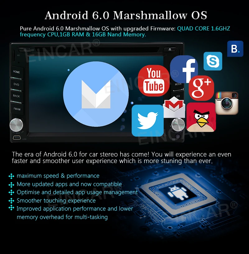 Flash Deal Double din Quad Core 6.2