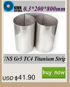 0,3x200x800 мм титановый сплав полосы UNS Gr5 TC4 BT6 TAP6400 титана Ti фольга тонкий лист промышленности или DIY Материал