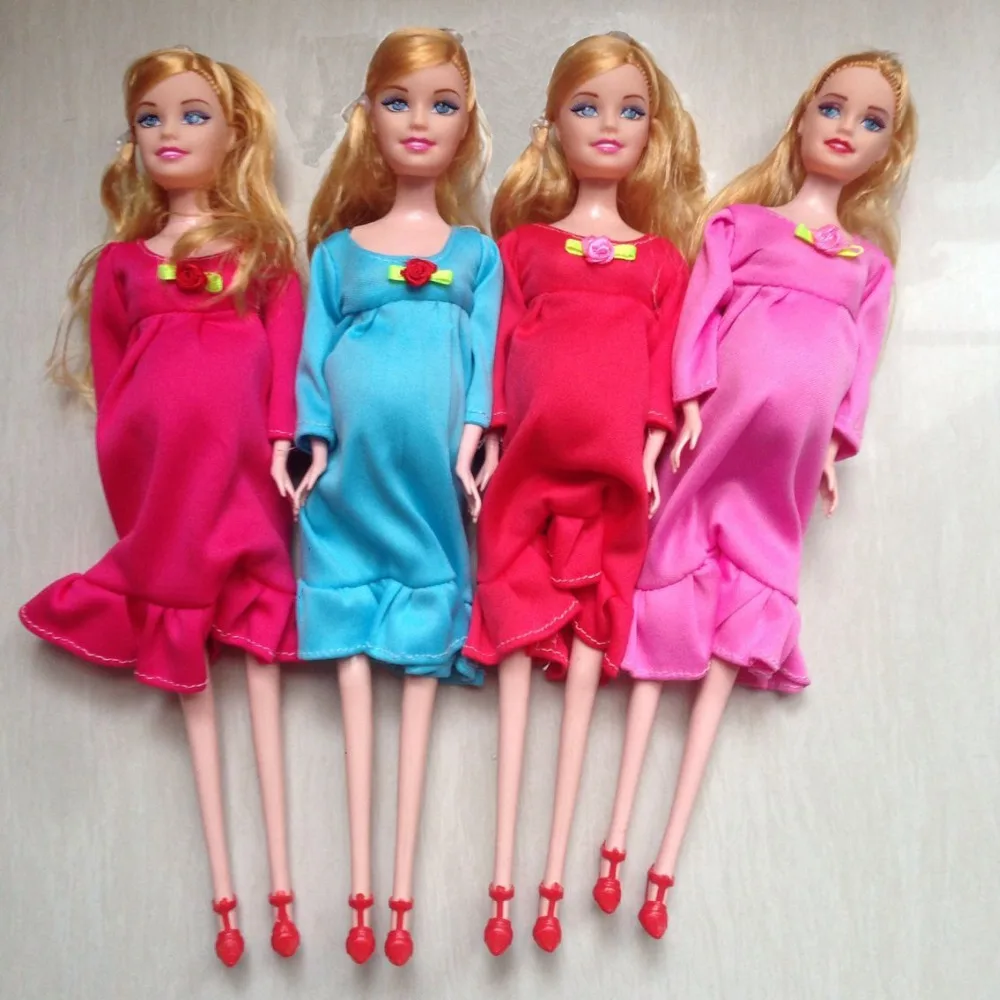 4pcs/lot 2016 New Educational Real pregnant doll suits mom doll have a