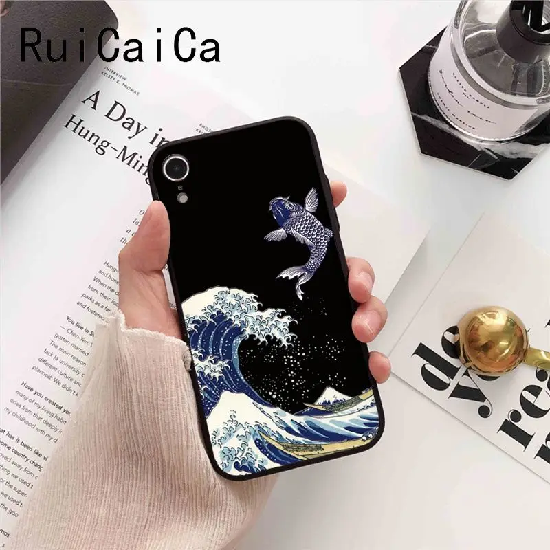 Japanese Style Anime Embossed crane fox