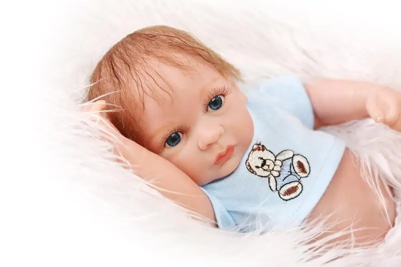 

10 Inch Hot Full Vinyl Doll Reborn Newborn Soft Mini Cute Doll with Joints Toys for Girls Kids Children Gift