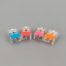 100 шт. PCT-412 2 Pin Универсальный Компактный проводной разъем проводки, проводниковый блок