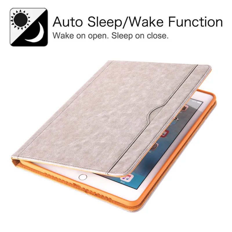 

Smart Flip Leather Case For iPad 5 6 Air1 2 Tablet Case Stand Wallet With Card For iPad Pro 9.7 2017 2018 Multifunction Cover