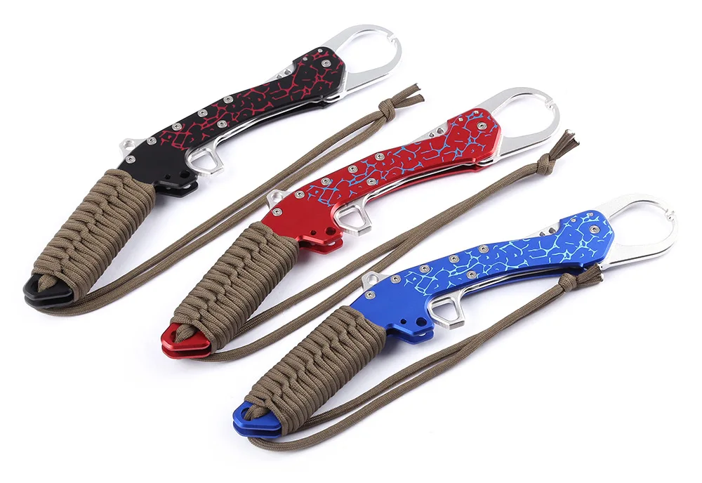 

New BL-007 Color Tying Rope Fish Control Machete Control Fish Pliers Folding Fish Control Pliers Grabber Tool Load Weight 15kg