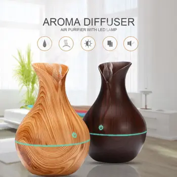 

130ml electric Ultrasonic Aroma humidifier Essential Oil Diffuser remote control USB Gadgets