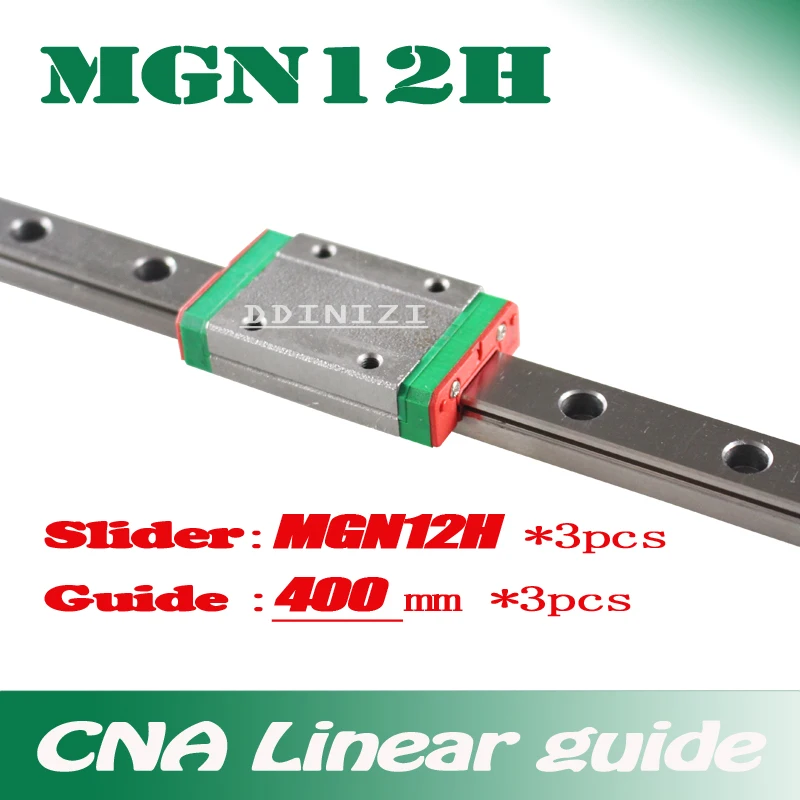 Kossel Mini для 12 мм линейная направляющая MGN12 L 400 + MGN12H длинная каретка ЧПУ X Y Z Axis 3d