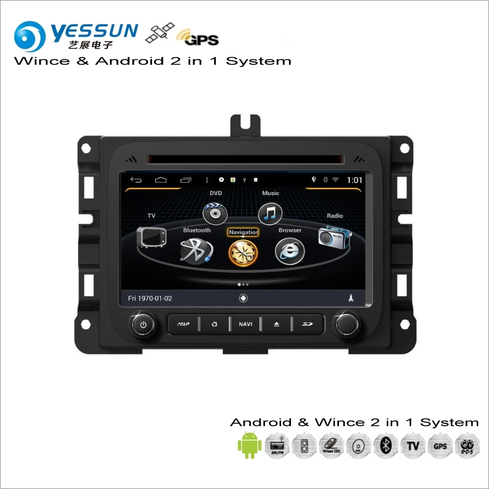 Perfect YESSUN For Dodge RAM 2013~2014 Car Android Multimedia Radio CD DVD Player GPS Navi Map Navigation Audio Video Stereo S160 System 3