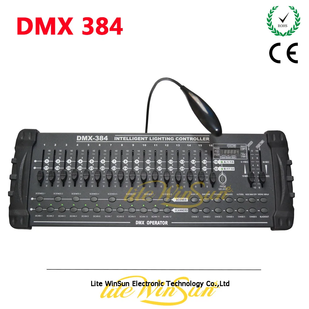 Litewinsune 384Channel DMX Stage Lighting Controller DMX512 Console 384 for Bar KTV Disco Room Party Show