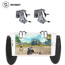 Sovawin 4-Click Металл Pubg мобильный контроллер портативный геймпад L1 R1 триггер Aim L1R1 шутер телефон игра огонь кнопка