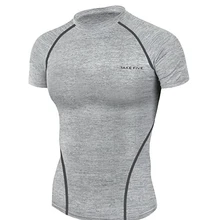 New Premium Take Five Для мужчин сжатия кожу жесткой короткий рукав футболка и шорты-049