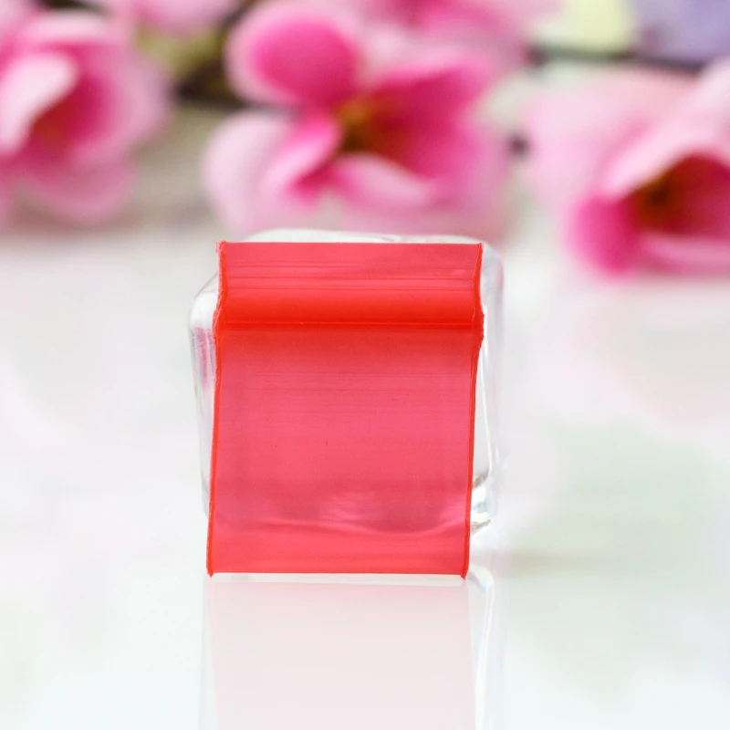 

Прозрачный перезаряжаемый полиэтиленовый пластиковый пакет с застежкой-молнией, 100 шт./лот, упаковка для ювелирных подарков, толщина 1,8x2,5 см, 0,2 мм