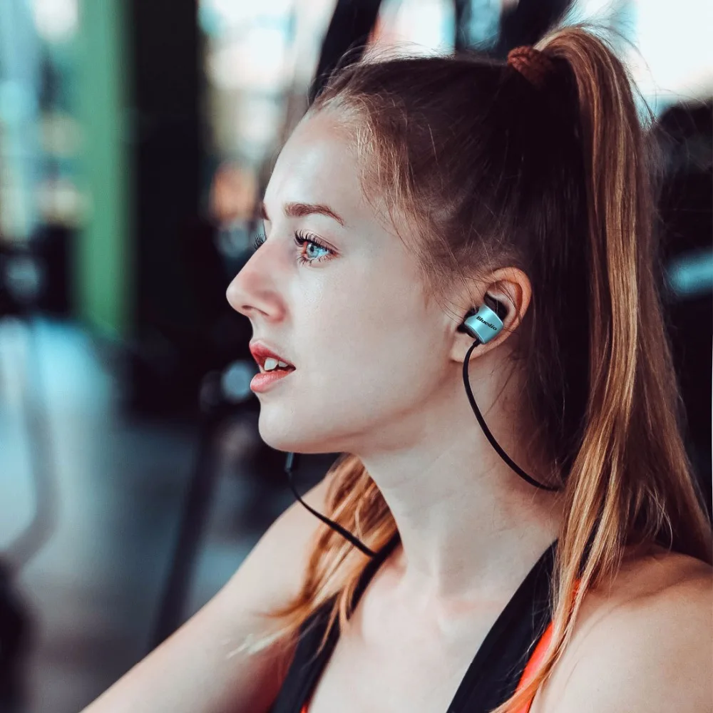 Bluedio TE Sports Wireless Bluetooth In Ear Earbuds Built In Mic Sweat Proof Earphone With Bass