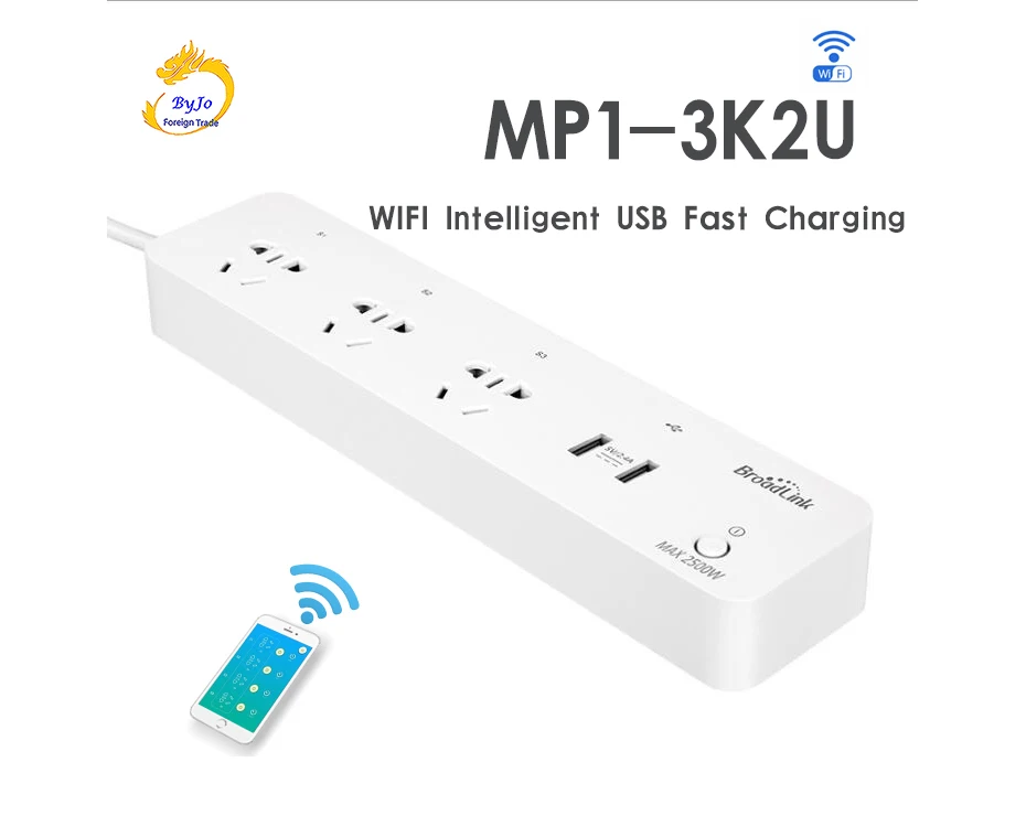 BroadLink MP1-3K2U умная розетка с питанием отдельно управляемая WiFi умная розетка с питанием Автоматизация по сравнению с MP2 MP1 1K3S2U