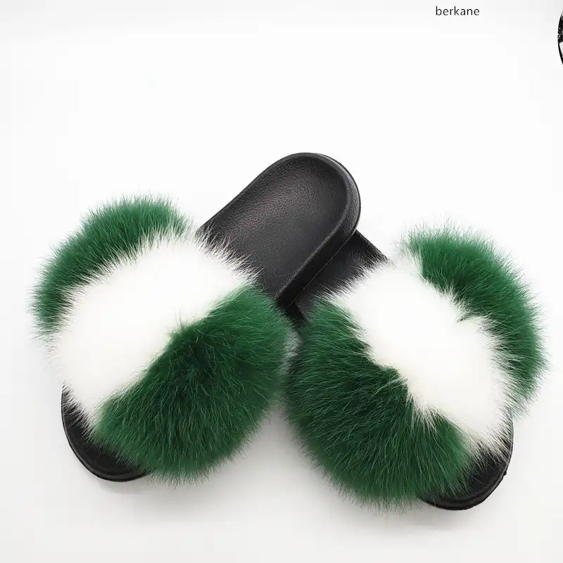 green fluffy sliders