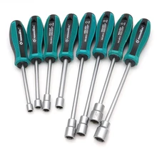 Metal Socket Driver Wrench Screwdriver Hex Nut Key Nutdriver Hand Tool 3mm-14mm