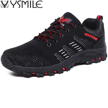 

High Quality Thick Sole Soft Men Hiking Shoes Sneakers Male Climbing Walking Shoes Outdoor Men Mountain Shoes Zapatillas Hombre