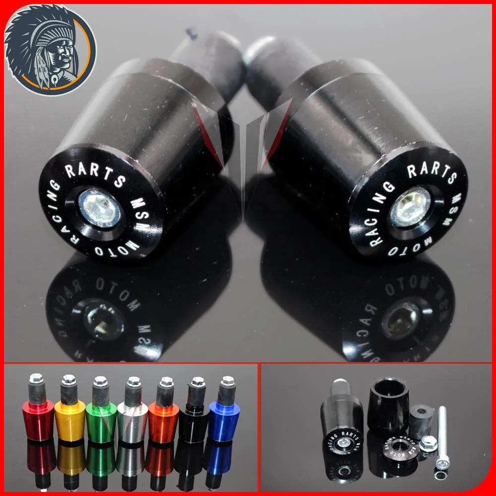 New Universal Motorcycle Handle Bar End 7/8" 22mm Handlebar Ends Cover