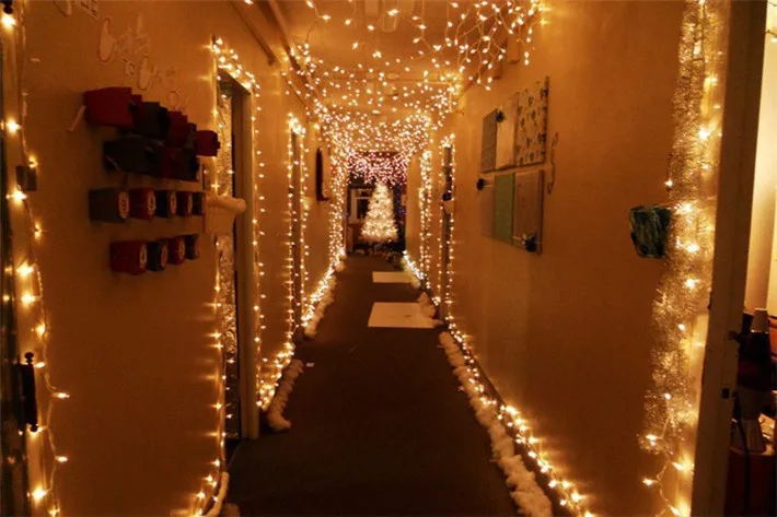 hallway fairy lights