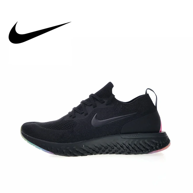 Оригинальный Nike Оригинальные кроссовки Epic реагировать Flyknit быть истинным мужские кроссовки спортивная обувь дышащая спорт на открытом