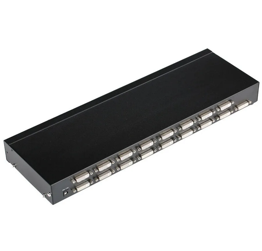  16 Port DVI Splitter 1 Input 16 Output Distributor Duplicator 1 Computer Connects 16 Monitors 1080p