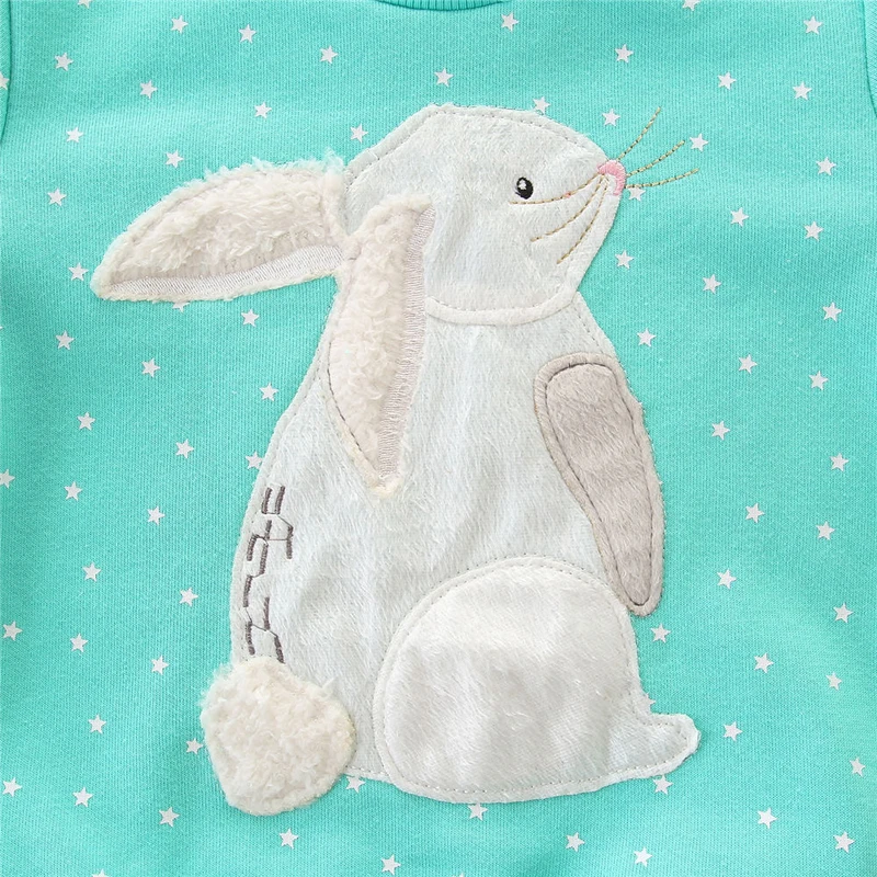 Camisolas para um Camisas de Manga Saileroad Algodão Ovelhas Bordado Crianças Hoodies Pouco Meninas Roupas Primavera Novas Longa 16 High Quality Mamãe e Bebê