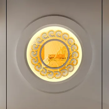 

New Mirror Wall Stickers 30cm DIY Circle Wreath Environmental Acrylic Wall Stickers Home Decor Living Room Home Decoration