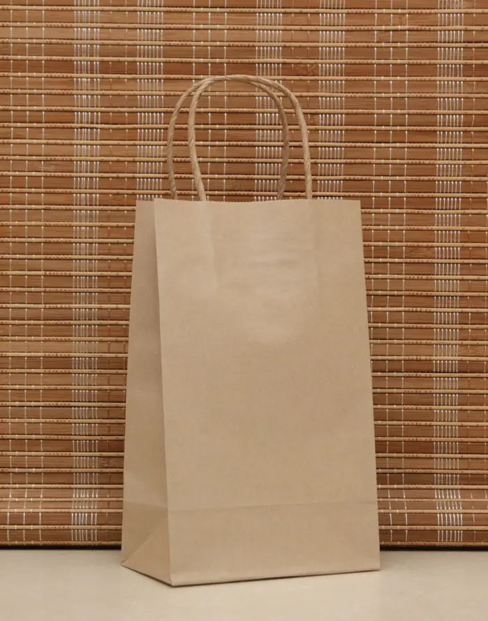 10 Pcs Lot Fashionable Kraft Paper Gift Bag With Handle Ping Lot Fashionable Kraft Paper Gift Bag