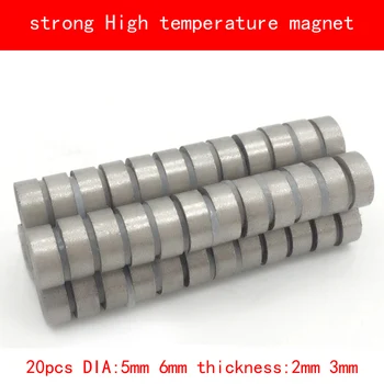 

20PCS diameter 5mm 6mm thickness 2mm working max 360 Celsius High temperature magnet strong SmCo magnet 5X2MM permanent magnet
