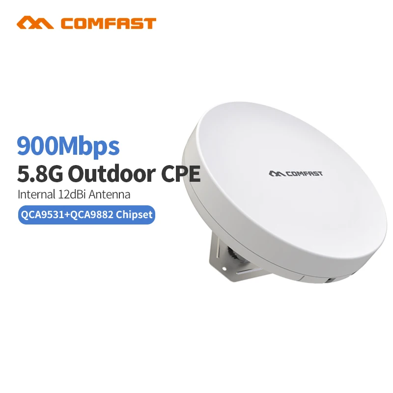 5.8 г беспроводной открытый wi-fi маршрутизатор cpe comfast cf-e212ac 900 м точки доступа