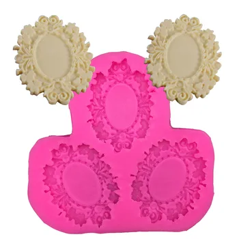 

New Silicone Mold Chocolate Fondant Frame Kitchen Baking Cake Decorating Tools E541