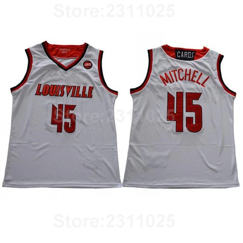 Ediwallen Donavan Mitchell 45 College Basketball Louisville Cardinals