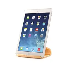 

Bamboo wooden tablet desktop bracket curved wood tablet mobile phone multi-function wooden charging stand