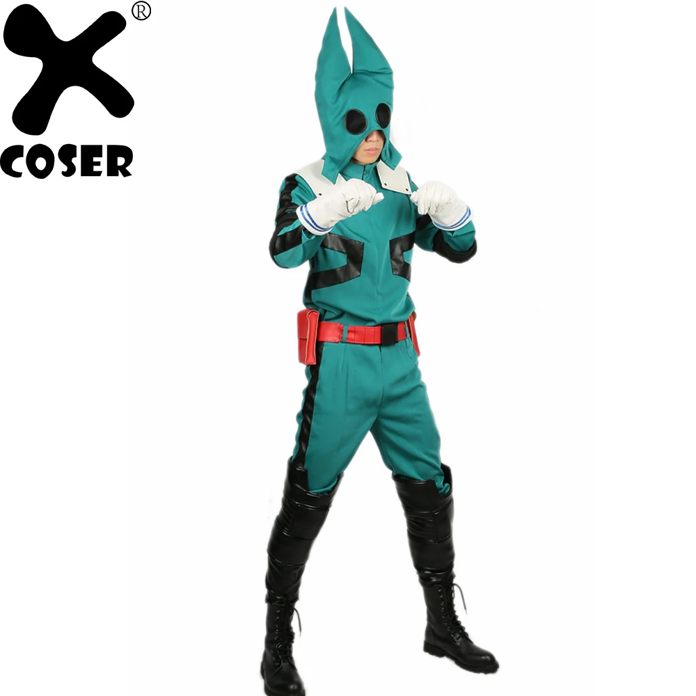 

XCOSER Midoriya Izuku Costume Halloween Cosplay Full Set Suit With Prop Show Midoriya Izuku Cosplay Costume For Men
