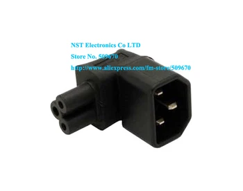 

IEC 320 C14 to IEC C5 Angled Power Adapter, C5 to C14 Angled AC Adapter/Free Shipping/10PCS